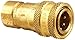 Parker Hannifin BH1-60 Series 60 Brass Multi-Purpose Quick Coupler with Female Pipe Thread, ISO 7241 Series B Interchange, Poppet Valve, 1/8