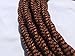 25' Black/Burnt Copper Cloth Cord - 25 ft Vintage Style Twisted Wire Lamp or Speaker wire - 18/2 electrical Cloth Cord