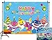 Fanghui 7x5FT Photography Background Undersea World Whale Shark Starfish Seahorse Cartoon Backdrops for Pictures Happy Birthday Party Banner Decoration Supplies Photo Booth Props