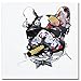 Muzagroo Art Oil Painting Cool Bulldog Art Hand Painted on Canvas Modern Animal Wall Art for Living Room Decor Boys Room Wall Art Dog Pictures (24x24in)