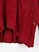Choies Women's Acrylic Red Loose High Neck Chunky Cable Long Sleeve Sweater S