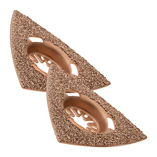 Buy 2 KROP Multi Tool Blades 78mm Carbide Triangular Rasp fits Bosch FEIN MultiMaster Erbauer