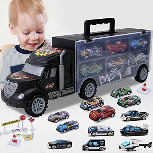JODUDLR Toddler Toys for 3-4 Year Old Boys,Transport Cars Carrier - Main Image