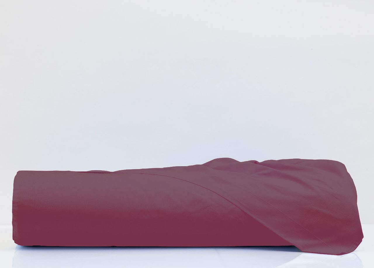 BIANCHERIAWEB Bed Linen Top Sheet 100% Cotton Solid Colour Made in Italy