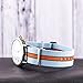 Clockwork Synergy® Classic Nylon Nato watch straps bands (20mm, Light Blue/Black/Orange)