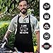 Nomsum Durable Cotton-Blend Cooking Apron for Men - Funny Gag Present & Practical Dad Gear with Wide Coverage and Adjustable Straps for Baking, Grilling - I Like Big Butts Apron