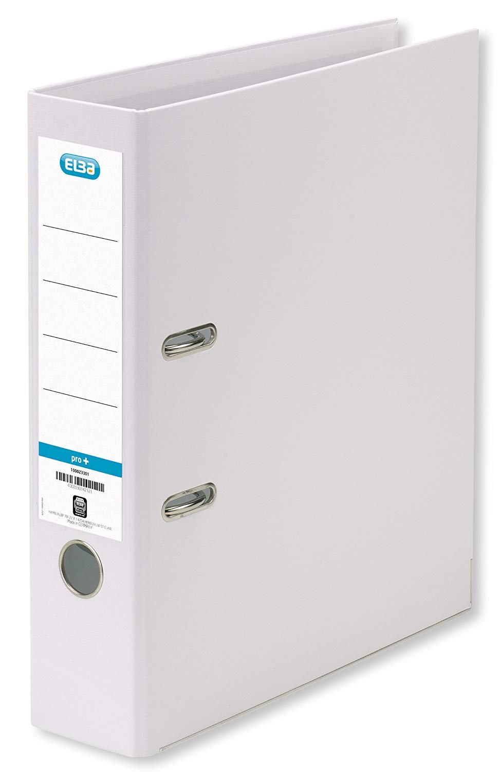 Elba 10 x A4 Smart Pro+ 8cm Wide Plastic Folder White — image 1