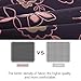 Sleepwish 4pcs Bohemian Duvet Cover Set King Size for Kids Boys Girls Soft Paisley Black Orange Mandala Bedding Set, 1 Duvet Cover 2 Pillowcases 1 Cushion Cover