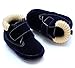 Kuner Baby Boys and Girls Cotton Rubber Sole Sneaker Outdoor Warm Boots First Walkers (150(14cm(18-24months), Dark Blue)