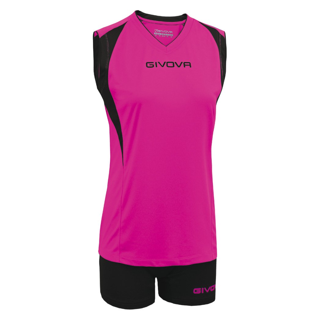 Givova KIT VOLLEY SPIKE FUXIA/NERO Tg. XL