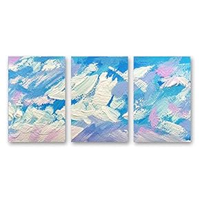 wall26 3 Panel Canvas Wall Art Abstract Pictures...