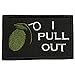 SpaceAuto I Pull Out Grenade Military Tactical Morale Badge Hook & Loop Fastener Patch 3.15