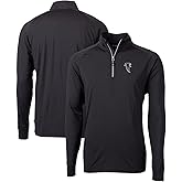 Cutter & Buck Men's NFL Adapt Eco Knit Stretch Recycled Quarter-Zip Throwback Pullover Top