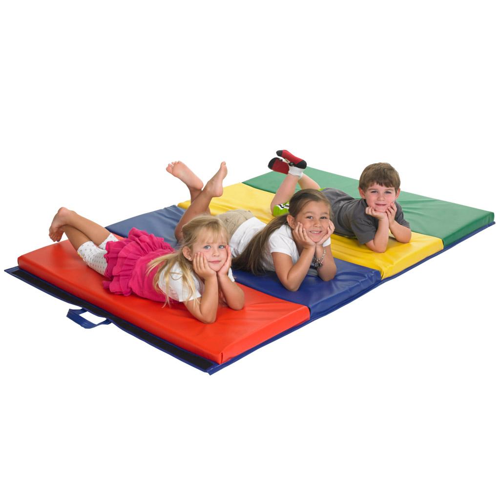ECR4Kids 4Section Tumbling Mat, 4 x 4' Industrial