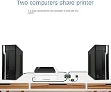 Durratou USB KVM Switch 2 Computers Keyboard Mouse Printer Sharer view 7