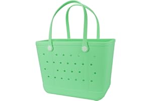 Addoklm Beach Bag, Rubber X Large Tote Bag for Waterproof, Washable and Durable Open Handbag for Boat Pool Sports Gym