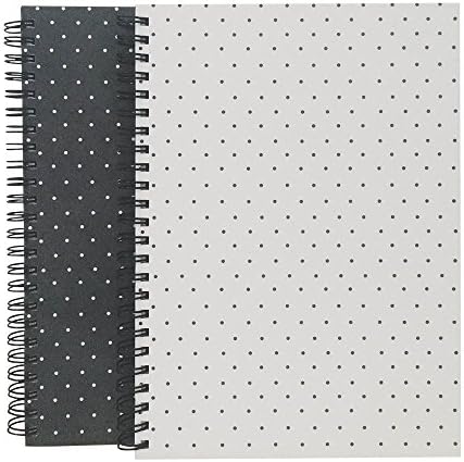 Root and Seed Journaling Notebook 6x8", Two Pack , Hard Cover, A5, 160 White Ruled Pages Each, Polka Dot, RSTWA -TW