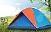 AZLife Lightweight 3-4 Person Dome Tent with Carry Bag for Camping Backpacking Hiking(Orange and Blue)