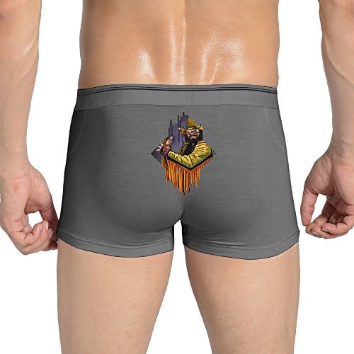 NING Sexy Macho Man Seamless Stretchable Boxer Briefs For Fashionable Men Ash XL