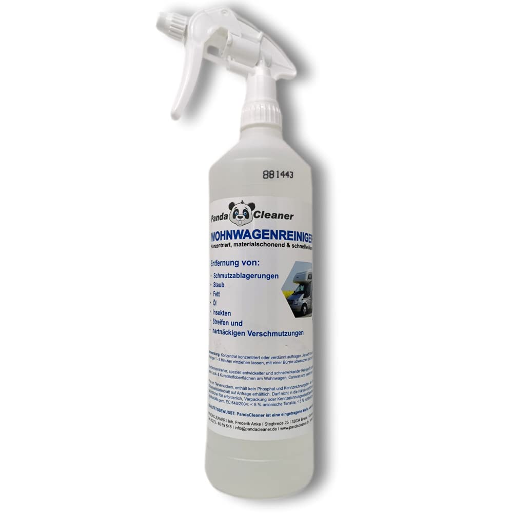 PandaCleaner Caravan Motorhome Caravan Cleaner 1000 ml - Concentrated, Gentle on Material & Biodegradable Cleaning Agent