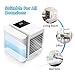 Personal Air Conditioner Air Cooler Fan, 3 in 1 USB Portable Mini Space Cooler, Evaporative Humidifier, Purifier, Cooling Fan for Home Offices Kitchen 2A Charger Included(White)