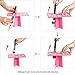 Matto Makeup Brushes Holder Organizer Rack Folding Collapsible Air Drying Tower Brush Dryer (Pink)
