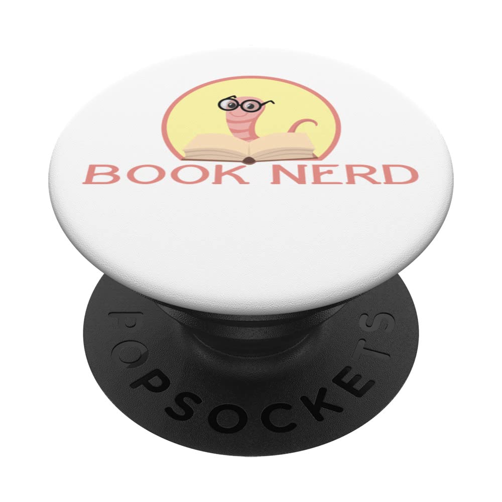 Funny Book Reading Bookworm Book Nerd PopSockets Swappable PopGrip