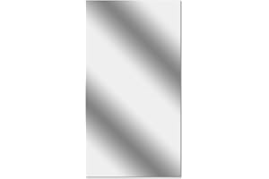 Durashmall Reflective PET Wall Sticker 60 x 200 cm Mirror Effect Vinyl Decal for Home Decor Living Room Bedroom Bathroom Offi