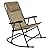 Beige Folding Rocking Chair Foldable Rocker Armrest Patio Lawn DÃ©cor Furniture Porch Seat Deck Outdoor Decoration Garden Backyard Glider Rocker