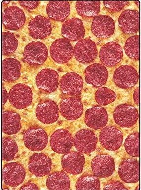 Ormis custom Funny King Pizza Pattern Bed/Sofa Soft Throw Blanket (58-inch x 80-inch ) red and yellow