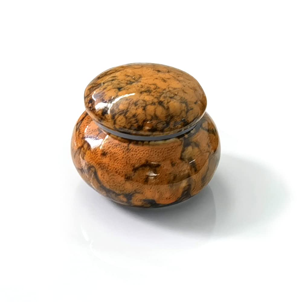 GOIYZTTR Small Urns for Human Ashes,Mini Funeral Cremation Urns Ceramic Memorial Urn For Human and Pet Ashes Storage