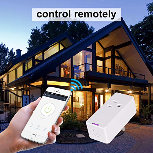 Smart Plug, Surge Protector, POWRUI Wifi Outlet Compatible with Alexa, Google Home & IFTTT, No Hub Required, Remote Control your home appliances from Anywhere, 15A,1080 Joules, ETL Certified (2 packs) - Thumbnail 4