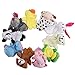Heyuni. 10 pcs Baby Tiny Animal Farm Finger Puppet Toy Cloth Toddler Toys