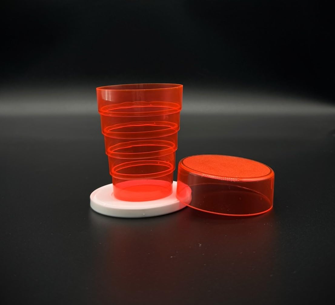 Kimmel Folding Cup, Unisex_Adult, Folding Beaker, Transparent red, Standard Size — image 1