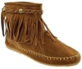 TG 01 Fringe Moccasin Ankle Boots