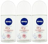 Nivea for Women Deodorant Roll On 1.69 oz - 3 Pack (Dry Confidence)