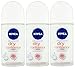 Nivea for Women Deodorant Roll On 1.69 oz - 3 Pack (Dry Confidence)