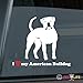 Mister Petlife I Love My American Bulldog Sticker Vinyl Auto Window Bully