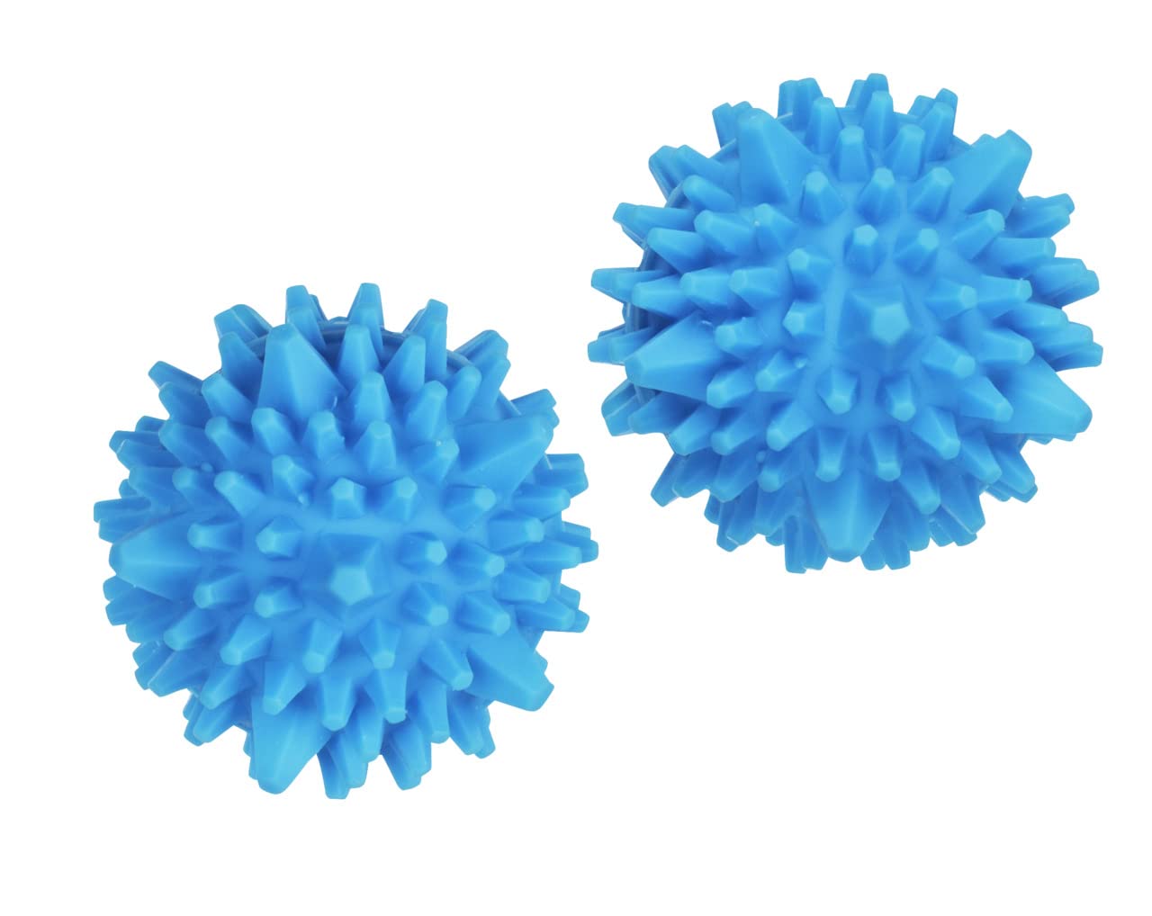 WENKO Tumble Dryer Balls Set of 2 for Variable Use, Soft and Wrinkle Free Laundry in Tumble Dryer with Extra Large Prongs, Hedgehog Ball for Hands, Feet and Fascia, Massage Ball, Approx. Diameter 7