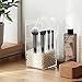 4 pcs Travel Makeup Brush Set - HEDILINA Makeup Brushes Kit, Powder Brush, Foundation Brush, Eyeshadow Brushes, all in a Compact Box (Sapphire Blue)