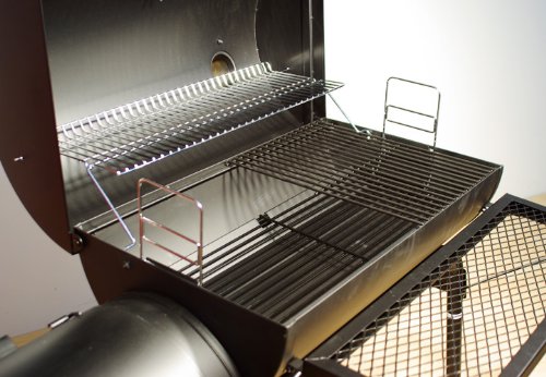 Smoker BBQ Grill Grillwagen Holzkohlegrill Kamingrill XL 32 kg – Bild 4