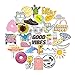35pcs Cute VSCO Stickers for Hydro Flask | VSCO Stuff for Girls, Teens, Kids, Women | Trendy Aesthetic Stickers for Waterbottles, Laptop, Phone, Guitar, Helmet, Skateboard Decals