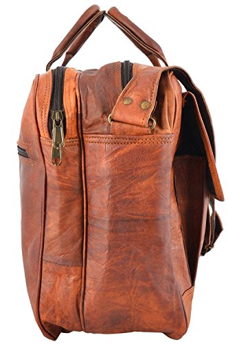 Shakun Leather Messenger Bag Briefcase Laptop Bag Computer Shoulder Satchel NEW