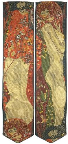Water Serpents II Woven Silk bookmark