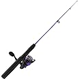 Zebco Dock Demon Spinning Reel or Spincast Reel and Fishing Rod Combo, 30-Inch Durable Fiberglass Rod, QuickSet Anti-Reverse Fishing Reel