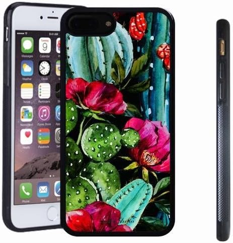 iphone 7 8 Plus case, SoloShow(R) Slim Shockproof TPU Soft Case Rubber Silicone for Apple iphone 7 8 Plus [cactus]