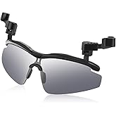 DEECOZY Outdoor Polarized Sunglasses, Fishing Cycling Traveling Flip Cover UV Protection Sunglasses That Can Be Clipped on the Hat Cap