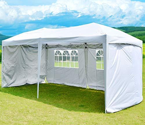 Easyzon 10 x 20FT Pop Up Patio EZ Canopy Tent Heavy Duty Gazebo Pavilion Outdoor Party Commercia ...