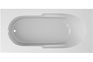 Jacuzzi SIGNATURE Acrylic Drop-In Bathtub, Soaking Sanctuary, Slip Resistant, Left Drain Placement, 72" (L) x 36" (W), Rectangle, 3-Tile Flange, White