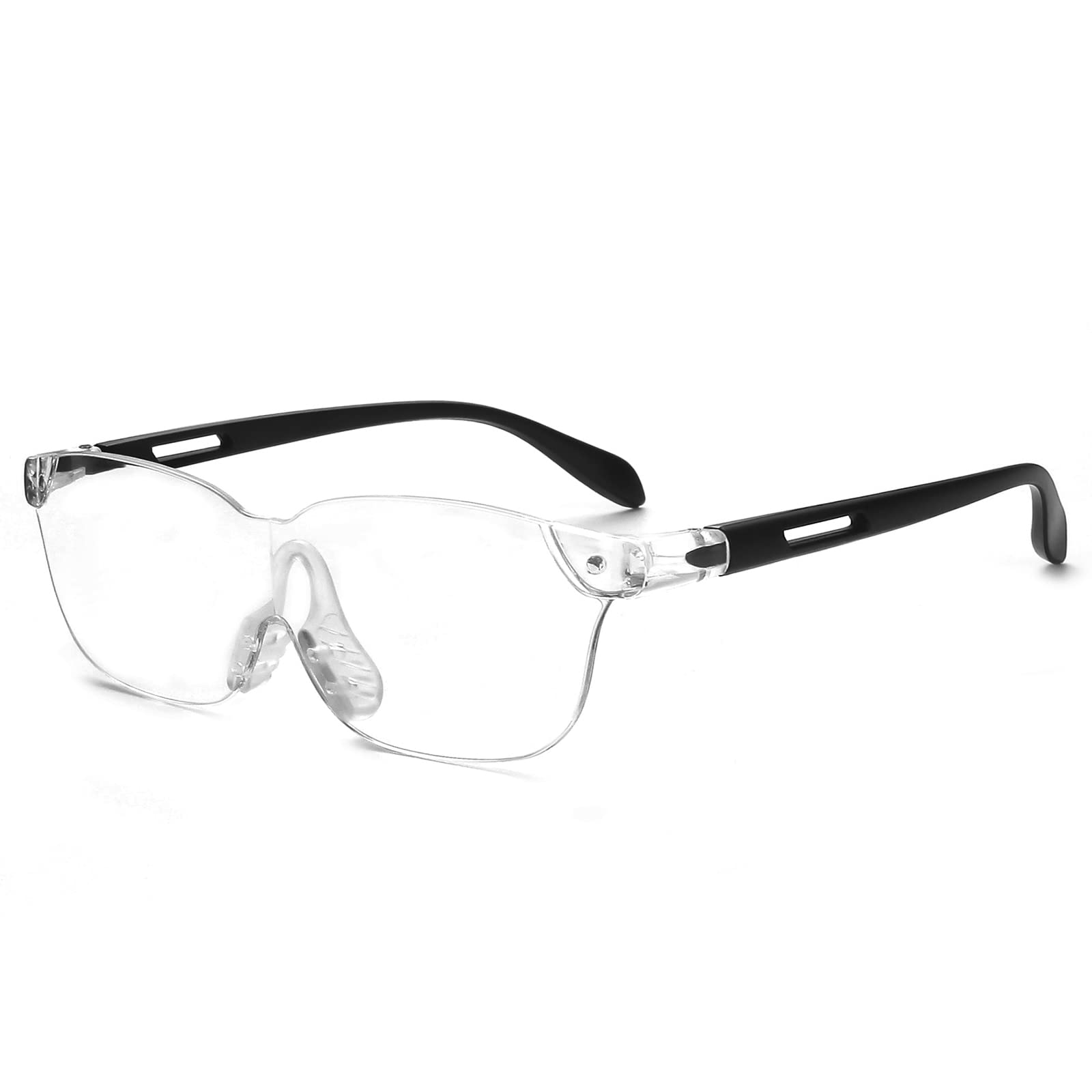 OuShiun Magnifying Glasses, 160% Hands Free Magnifying Eyeglasses for Reading/Crafts/Jewellers/Hobbies and Close Work(Non Lighted Magnifier）